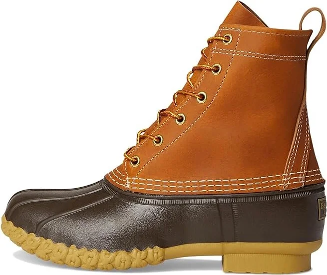L.L.Bean Bean Boot 8 Women's Snow Shoes Tan/Bean Boot Brown/Gum : 7.5 B - Medium, Leather - Image 6