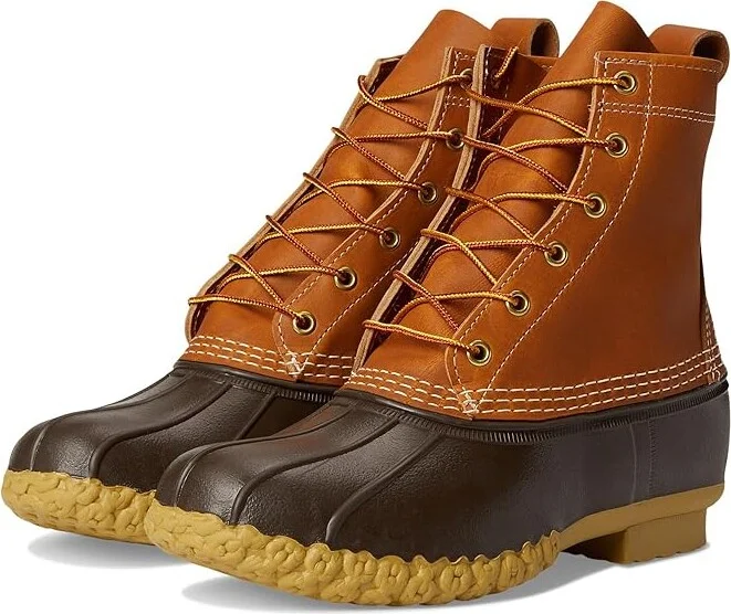 L.L.Bean Bean Boot 8 Women's Snow Shoes Tan/Bean Boot Brown/Gum : 7.5 B - Medium, Leather