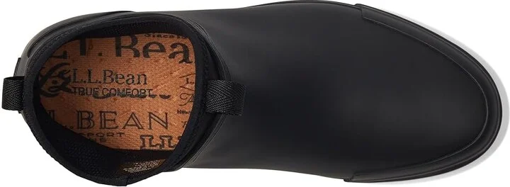 L.L.Bean Bean Light Wellie Boot Pull On Women's Rain Boots Dark Black : 11 B - Medium, Rubber - Image 2