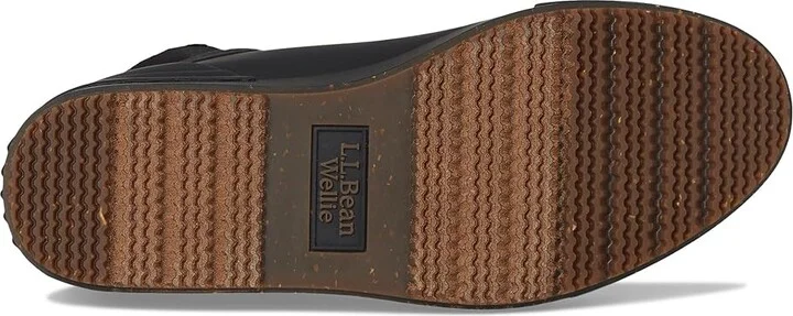 L.L.Bean Bean Light Wellie Boot Pull On Women's Rain Boots Dark Black : 11 B - Medium, Rubber - Image 3