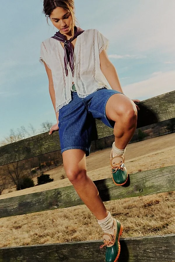 L. L.Bean Boots, Canvas Rubber Mocs - Image 2