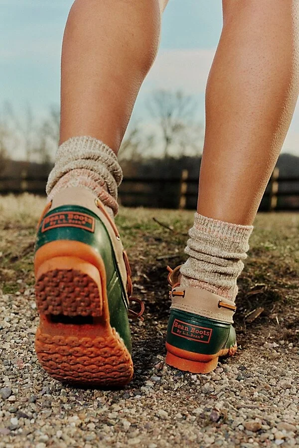 L. L.Bean Boots, Canvas Rubber Mocs - Image 5