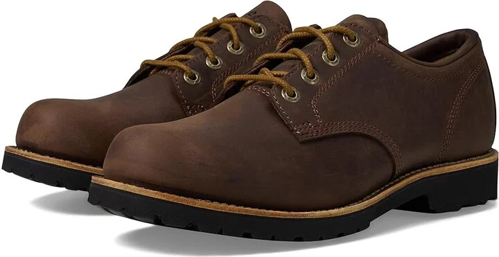 L.L.Bean Bucksport Plain Toe Shoe Men's Shoes Dark Cocoa : 7 D - Medium, Leather