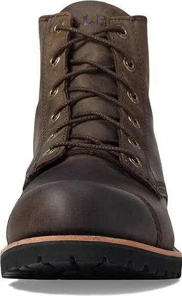 L.L.Bean Bucksport Work Boot Cap Toe Men's Shoes Coffee Bean : 7.5 D - Medium, Leather - Image 2