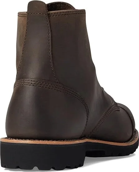 L.L.Bean Bucksport Work Boot Cap Toe Men's Shoes Coffee Bean : 7.5 D - Medium, Leather - Image 4