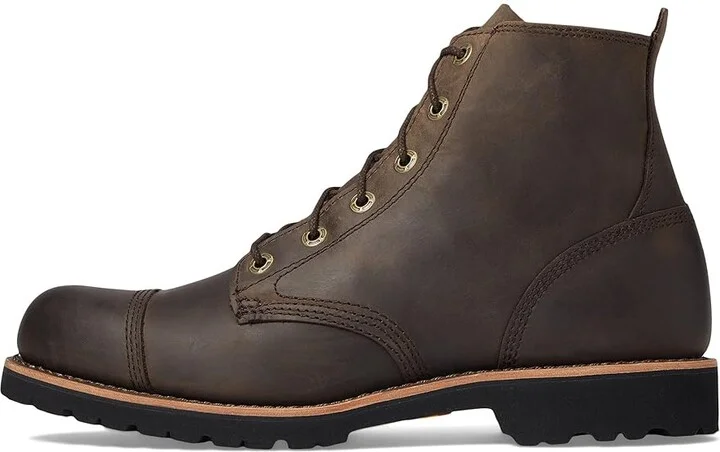 L.L.Bean Bucksport Work Boot Cap Toe Men's Shoes Coffee Bean : 7.5 D - Medium, Leather - Image 6