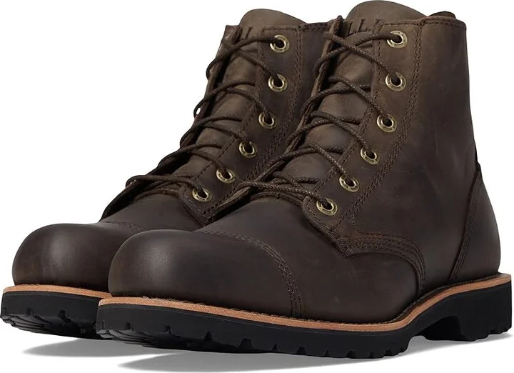 L.L.Bean Bucksport Work Boot Cap Toe Men's Shoes Coffee Bean : 7.5 D - Medium, Leather