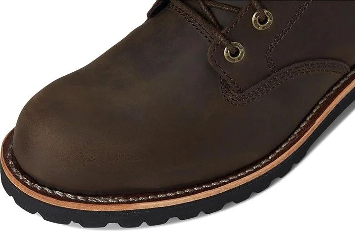 L.L.Bean Bucksport Work Boot Plain Toe Waterproof Men's Shoes Coffee Bean : 7 D - Medium, Leather - Image 2