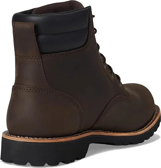 L.L.Bean Bucksport Work Boot Plain Toe Waterproof Men's Shoes Coffee Bean : 7 D - Medium, Leather - Image 4