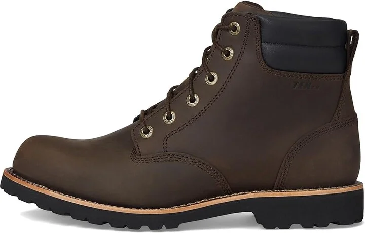 L.L.Bean Bucksport Work Boot Plain Toe Waterproof Men's Shoes Coffee Bean : 7 D - Medium, Leather - Image 6