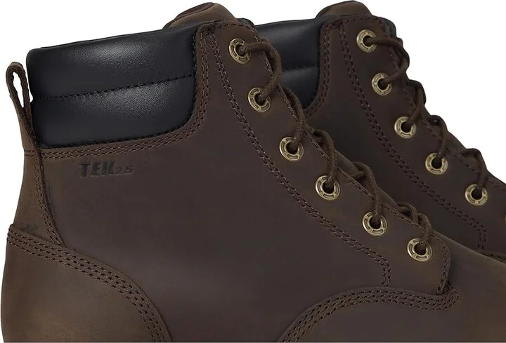 L.L.Bean Bucksport Work Boot Plain Toe Waterproof Men's Shoes Coffee Bean : 7 D - Medium, Leather - Image 7