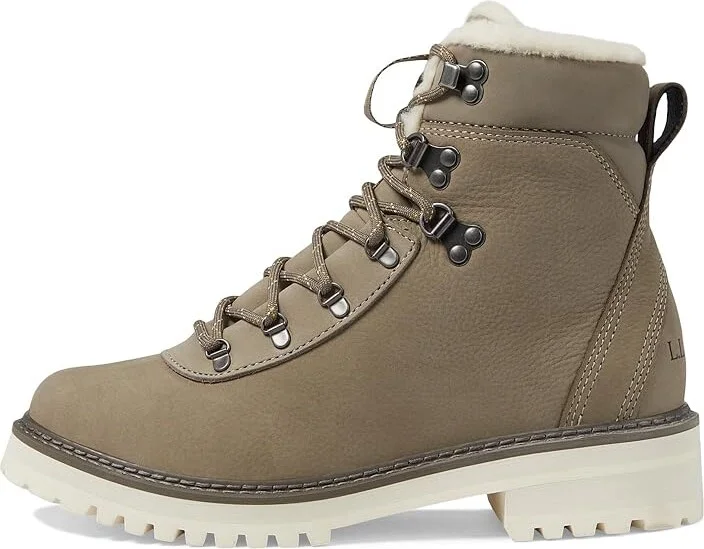 L.L.Bean Camden Hill Boot Alpine Insulated Women's Boots Soft Sable/Paperwhite : 9 B - Medium, Leather - Image 5