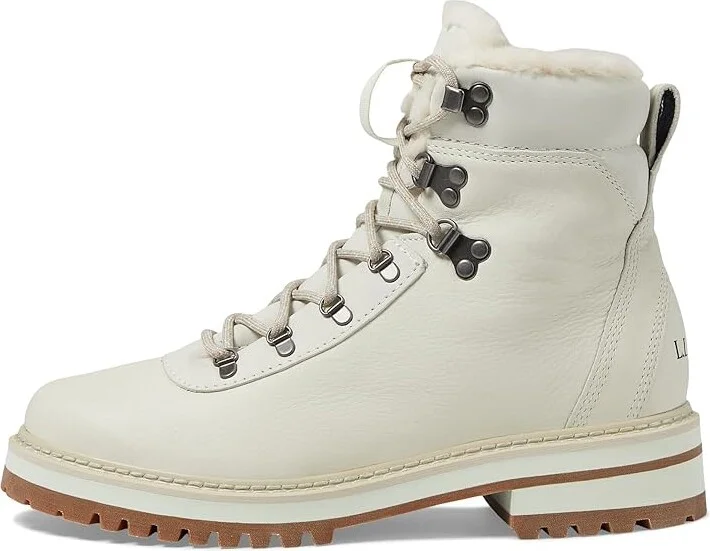 L.L.Bean Camden Hill Boot Alpine Insulated Women's Boots Soft Sable/Paperwhite : 9 B - Medium, Leather - Image 10