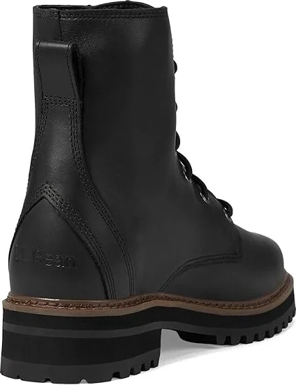 L.L.Bean Camden Hill Boot Lace Up Women's Boots Black : 6 B - Medium, Leather/Rubber - Image 4