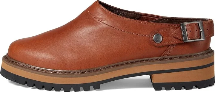 L.L.Bean Camden Hill Clog Convertible Strap Women's Shoes Oakwood : 6 B - Medium, Leather - Image 6