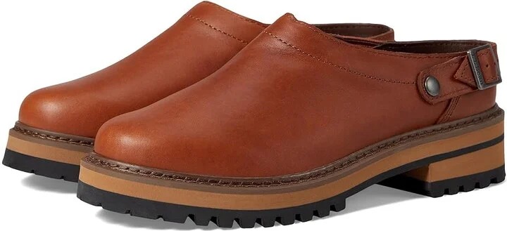 L.L.Bean Camden Hill Clog Convertible Strap Women's Shoes Oakwood : 6 B - Medium, Leather