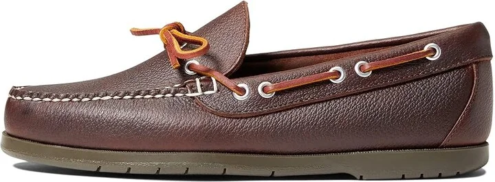 L.L.Bean Camp Mocs Men's Shoes Dark Brown : 9 D - Medium, Leather - Image 6