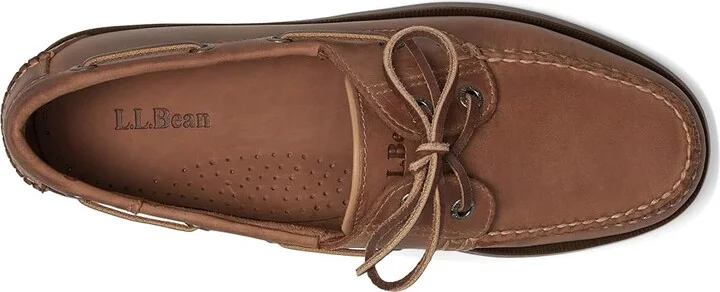 L.L.Bean Casco Bay Boat Moc Men's Shoes Canyon : 7.5 D - Medium, Leather - Image 6