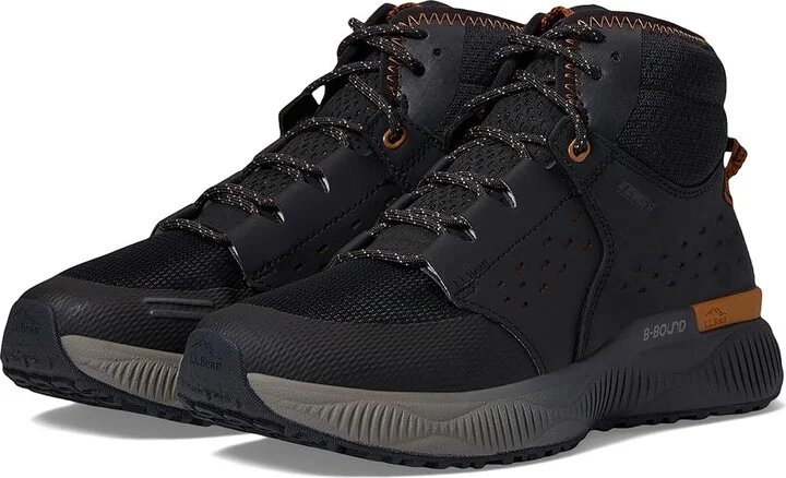 L.L.Bean Dirigo Trail Sneaker Boot Water Resistant Women's Shoes Black : 7 B - Medium, Leather