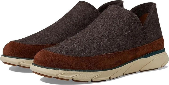 L.L.Bean Downeast Slip On Wool Men's Slippers Cocoa : 11 D - Medium