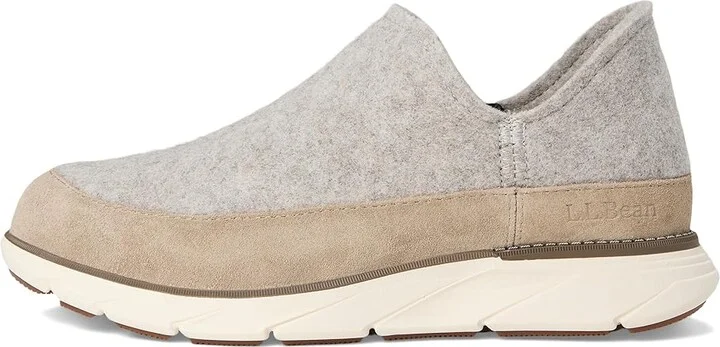 L.L.Bean Downeast Slip On Wool Women's Slippers Tan : 8 B - Medium - Image 6