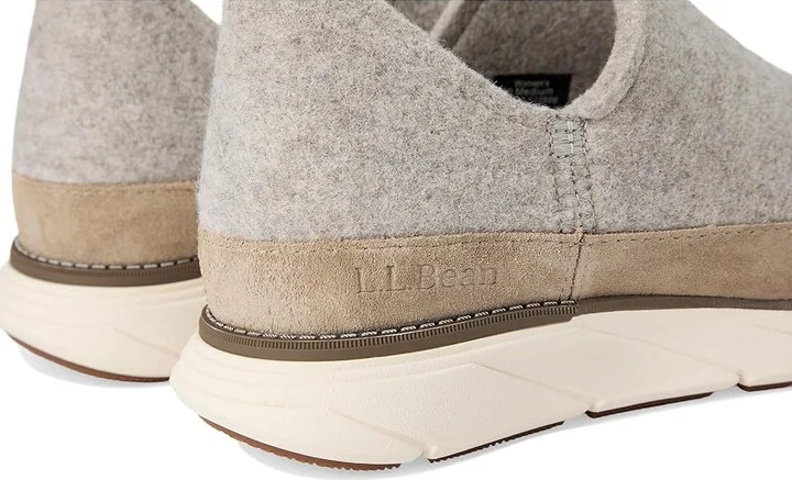 L.L.Bean Downeast Slip On Wool Women's Slippers Tan : 8 B - Medium - Image 7