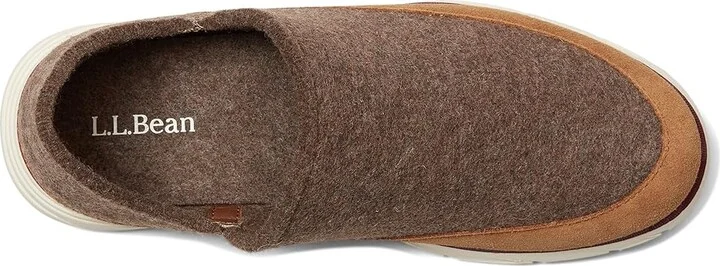 L.L.Bean Downeast Slip On Wool Women's Slippers Tan : 8 B - Medium - Image 8