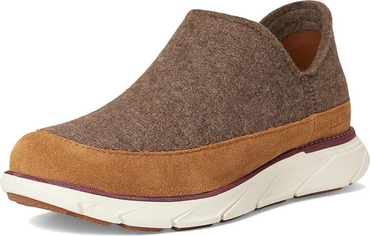 L.L.Bean Downeast Slip On Wool Women's Slippers Tan : 8 B - Medium - Image 11