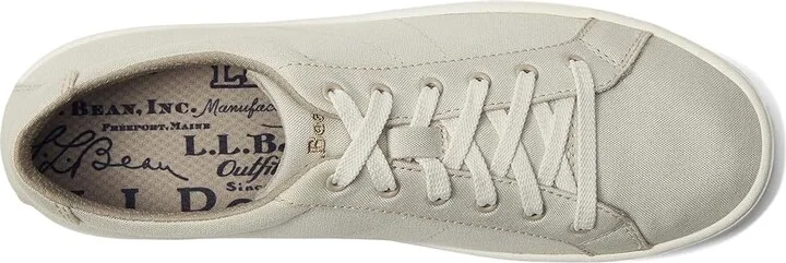 L.L.Bean Eco Bay Canvas Sneaker Lace-Up Women's Shoes Silver Birch : 6 B - Medium - Image 2