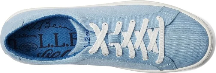 L.L.Bean Eco Bay Canvas Sneaker Lace-Up Women's Shoes Silver Birch : 6 B - Medium - Image 7
