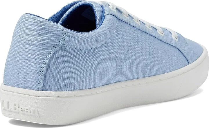 L.L.Bean Eco Bay Canvas Sneaker Lace-Up Women's Shoes Silver Birch : 6 B - Medium - Image 9