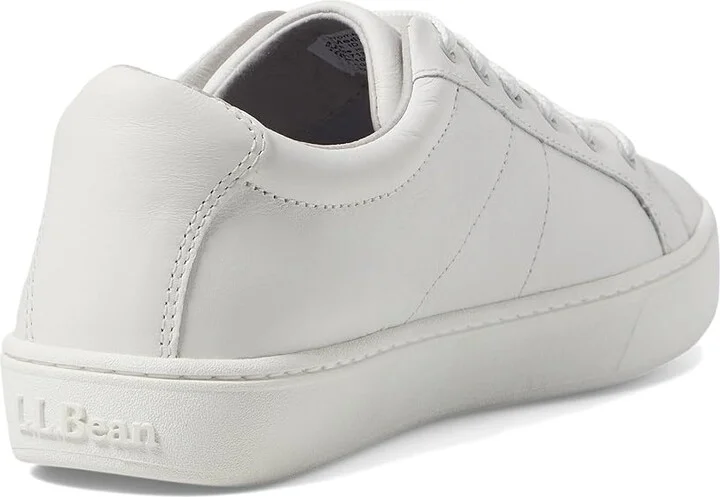 L.L.Bean Eco Bay Leather Full Grain Oxford Women's Shoes White : 6 B - Medium - Image 4