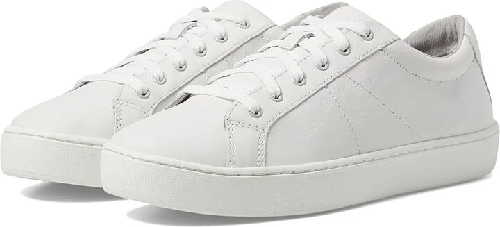 L.L.Bean Eco Bay Leather Full Grain Oxford Women's Shoes White : 6 B - Medium