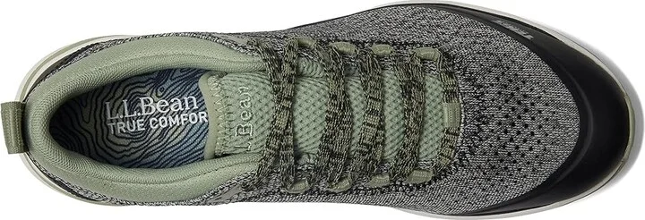 L.L.Bean Elevation Trail Runner Water Resistant Women's Shoes Silver Birch/Sage : 6.5 B - Medium, Synthetic - Image 2