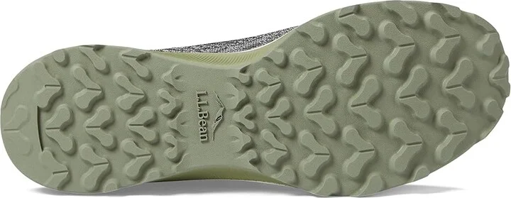 L.L.Bean Elevation Trail Runner Water Resistant Women's Shoes Silver Birch/Sage : 6.5 B - Medium, Synthetic - Image 3