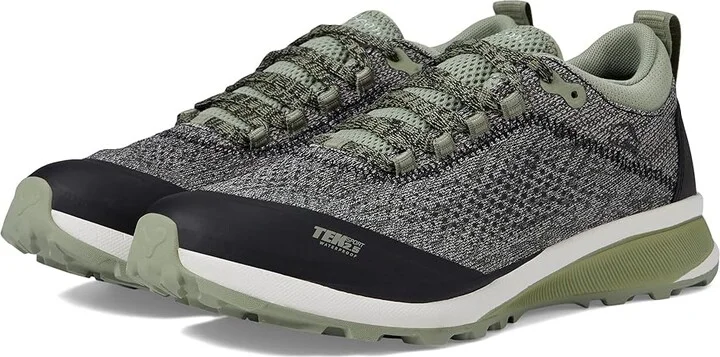 L.L.Bean Elevation Trail Runner Water Resistant Women's Shoes Silver Birch/Sage : 6.5 B - Medium, Synthetic