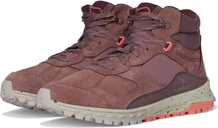 L.L.Bean Everywhere Explorer Mid Boot Women's Hiking Boots Mauve Taupe : 9.5 B - Medium, Synthetic