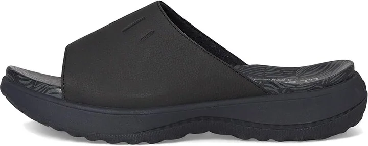 L.L.Bean Freeport Slide Women's Sandals Dark Black : 9 B - Medium, Leather - Image 6