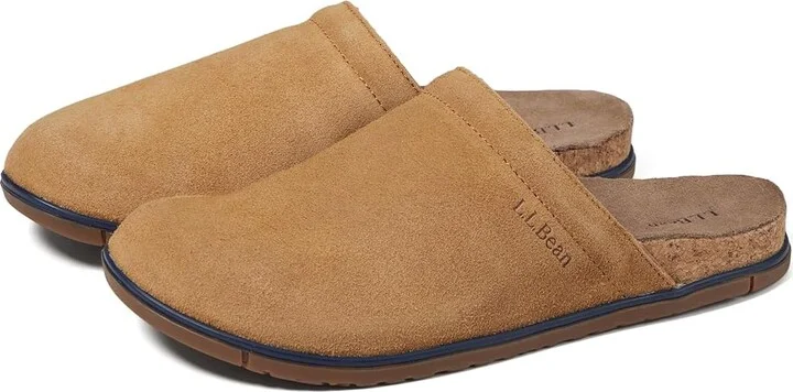 L.L.Bean Go Anywhere Clog Suede Women's Slippers Saddle : 7 B - Medium