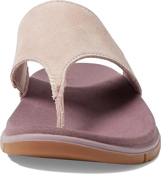 L.L.Bean Go Anywhere Flip-Flop Sandal Women's Shoes Tawny Rose : 10 B - Medium, Leather - Image 2