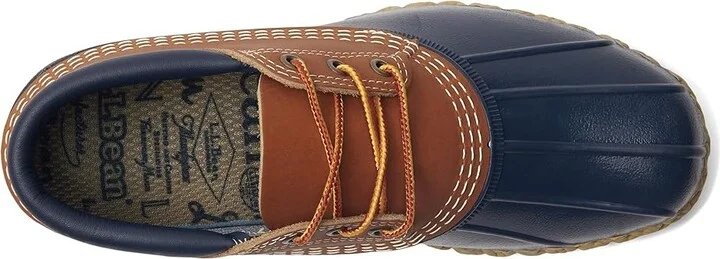 L.L.Bean Gumshoes Women's Racing Boots Tan/Bright Navy/Gum : 6 B - Medium, Leather - Image 2
