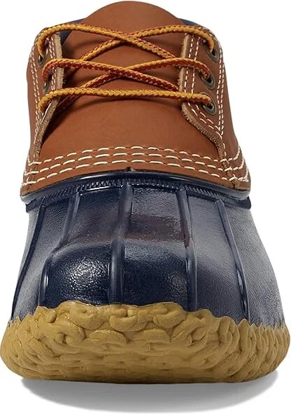 L.L.Bean Gumshoes Women's Racing Boots Tan/Bright Navy/Gum : 6 B - Medium, Leather - Image 5