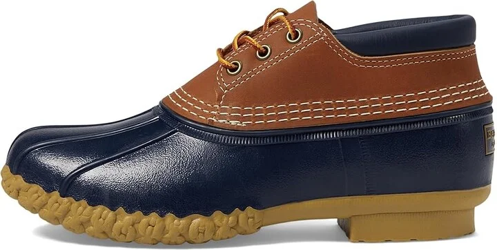 L.L.Bean Gumshoes Women's Racing Boots Tan/Bright Navy/Gum : 6 B - Medium, Leather - Image 6
