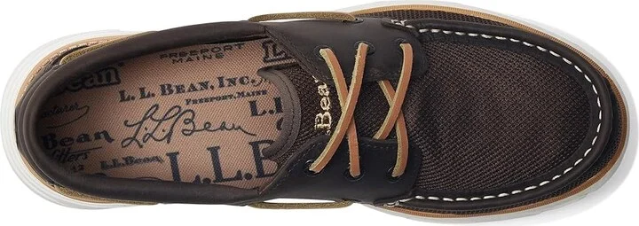 L.L.Bean Kennebec Shoe 3 Eye Men's Shoes Dark Earth : 7 D - Medium, Leather - Image 2