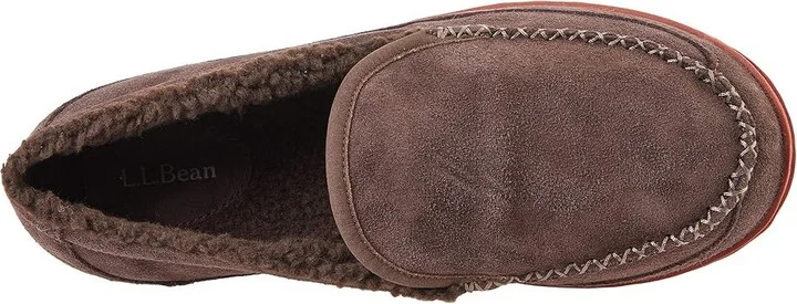 L.L.Bean Mountain Slippers Men's Shoes Bean Boot Brown : 7 D - Medium, Leather - Image 2