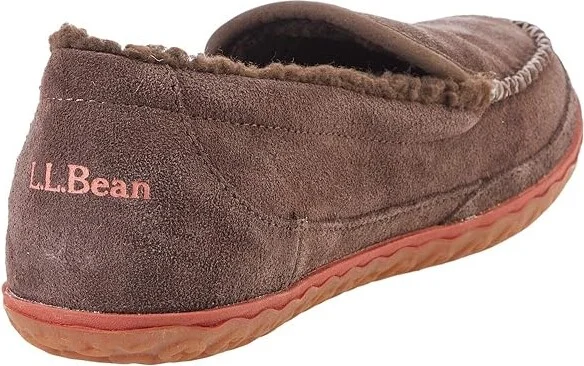 L.L.Bean Mountain Slippers Men's Shoes Bean Boot Brown : 7 D - Medium, Leather - Image 4