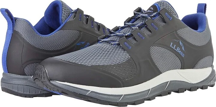 L.L.Bean North Peak Ventilated Trail Shoe 3 Men's Shoes Black/Indigo Ink : 11 D - Medium, Textile/Synthetic