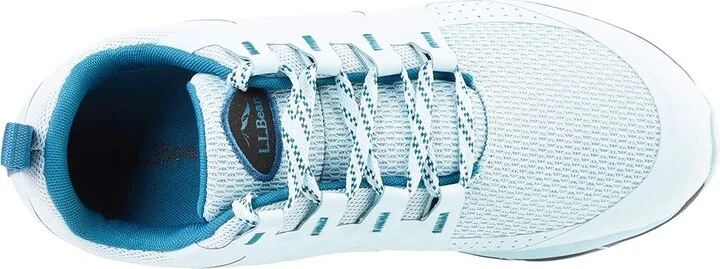 L.L.Bean North Peak Ventilated Trail Shoe 3 Women's Shoes Blue Haze/Blue Haze : 9.5 B - Medium, Textile/Synthetic - Image 2