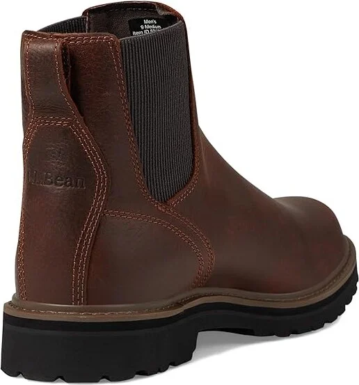 L.L.Bean Portland Chelsea Boot Men's Boots Classic Black : 12 D - Medium, Leather/Rubber - Image 8