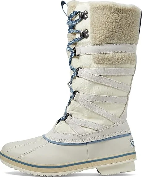 L.L.Bean Rangeley Pac Boot Tall Water Resistant Insulated Women's Boots Icicle White/Slate : 8 B - Medium, Leather/Rubber - Image 6